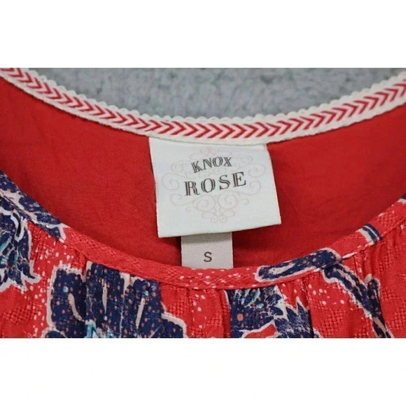 Knox Rose Floral Midi Dress-Size Small-Pheasant-Bohemian-100% Rayon-Soft - Picture 2 of 9